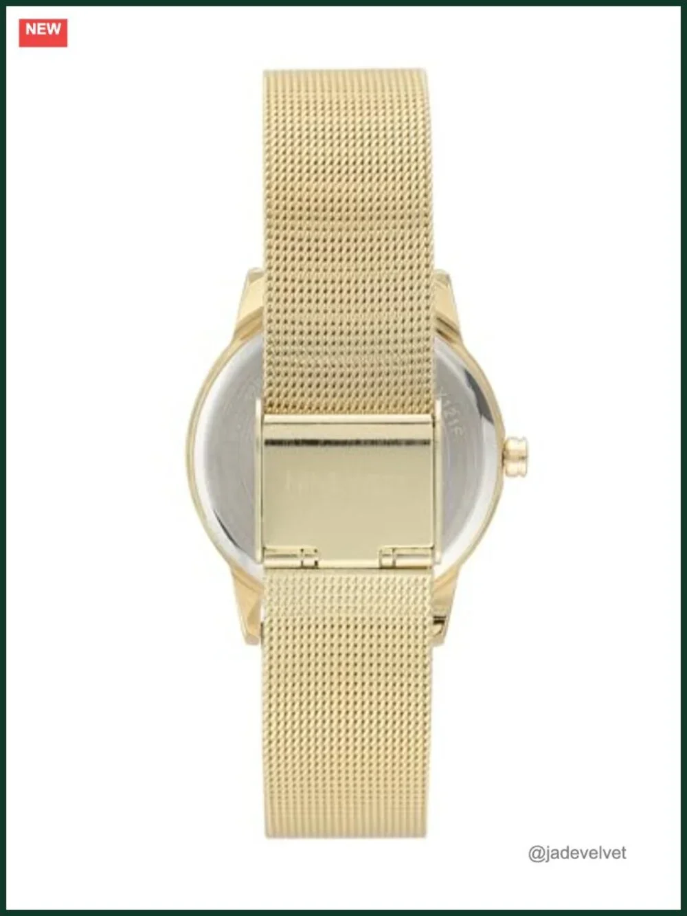 Women's Floral Dial Mesh Bracelet Watch 35mm Analog Quartz